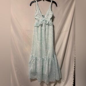 Abercrombie & Fitch Tie Back Maxi Dress Size XS NOTES